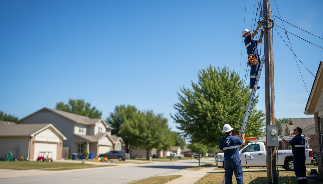 Residential electrician providing installation services in Dupree, SD